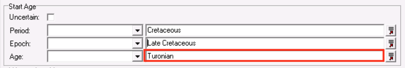 image of EMu lookup list for geologic age