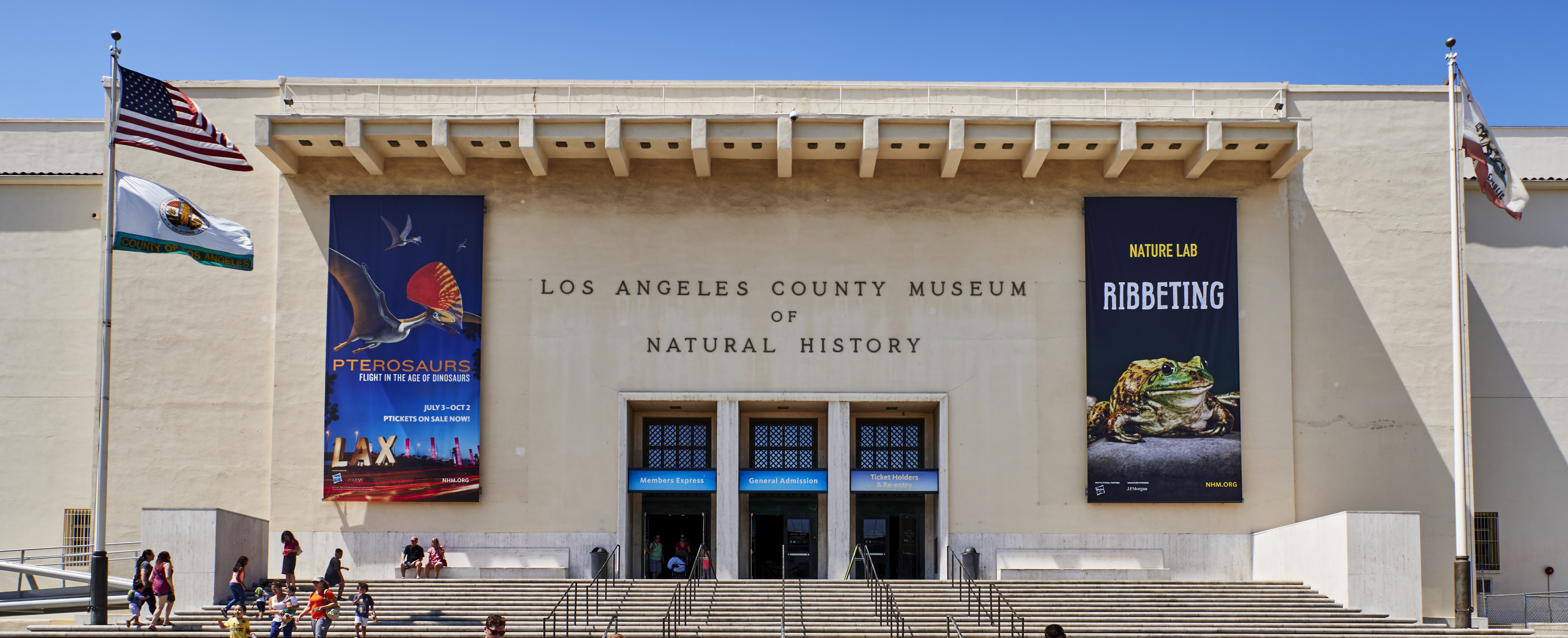 South entrance of the NHMLA